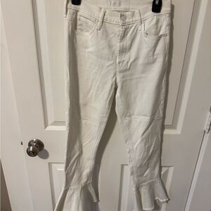 MOTHER White Flared Jeans